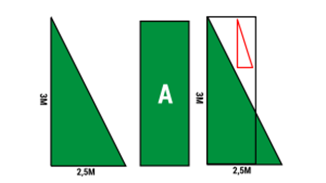 MEDIR CESPED TRIANGULAR