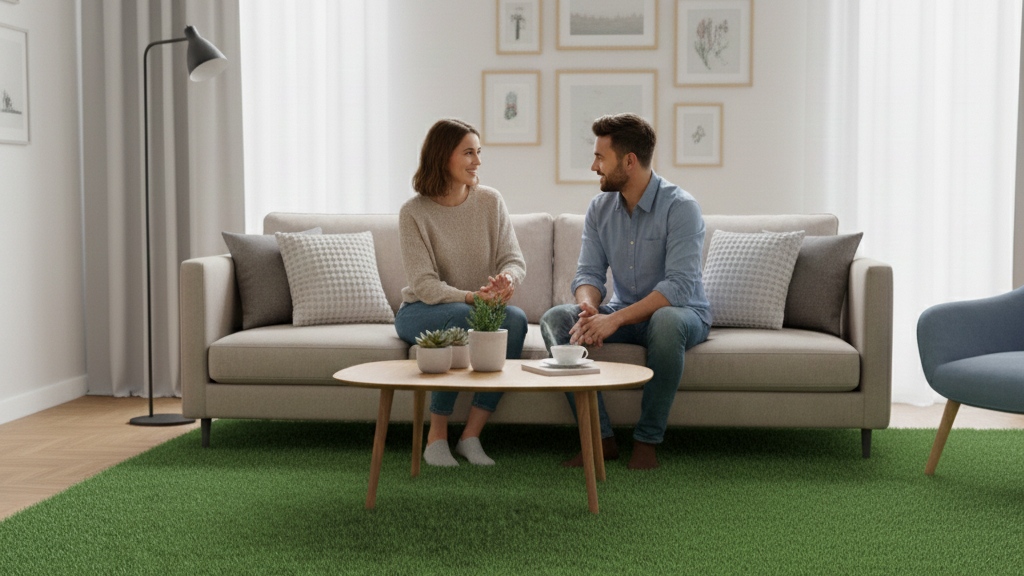 cesped artificial casa