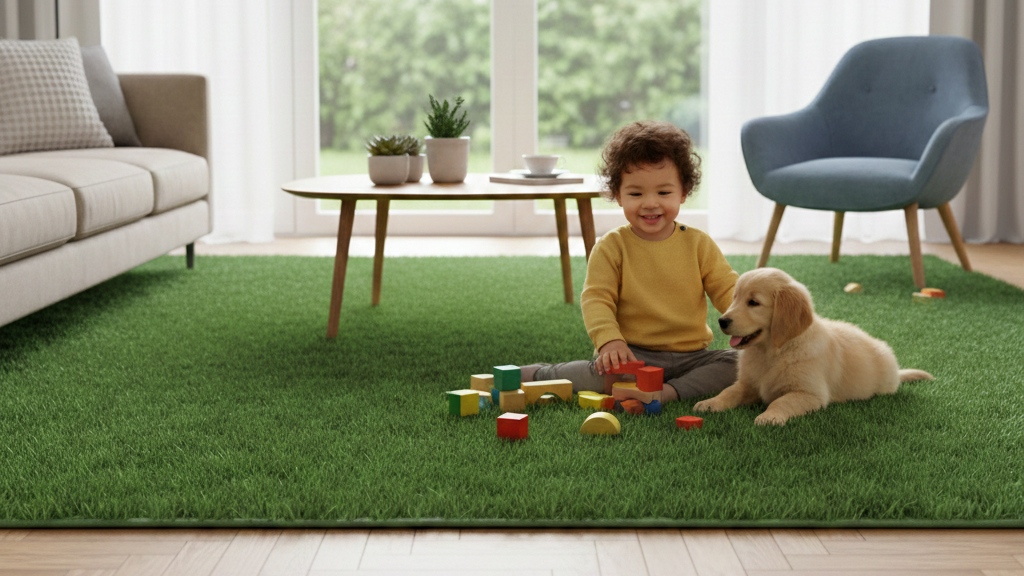 cesped artificial niños