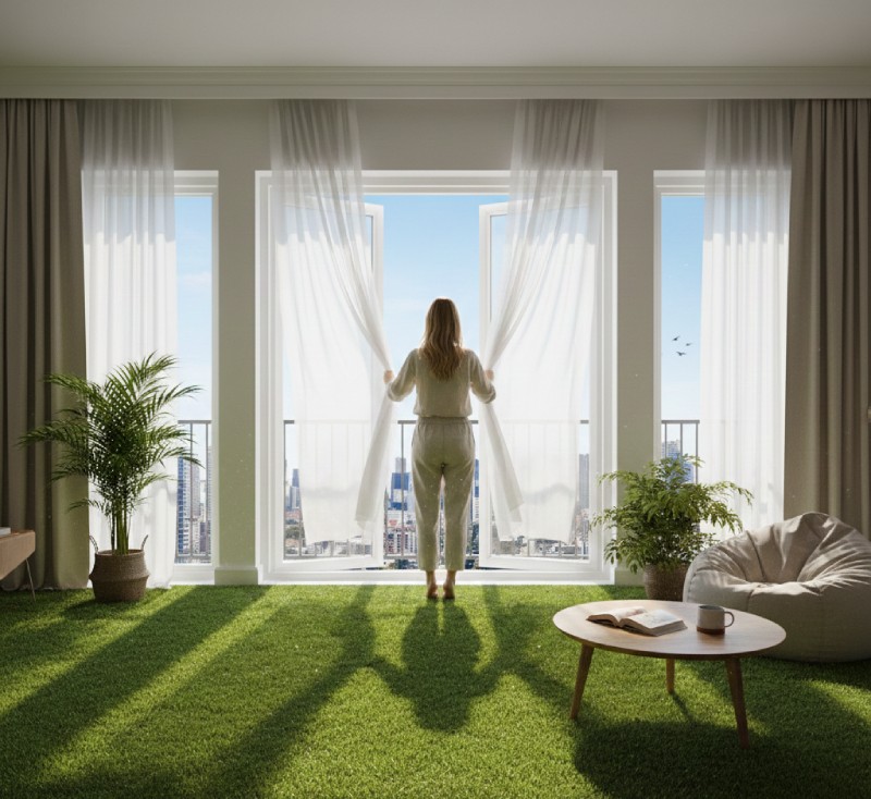 ventilar cesped artificial